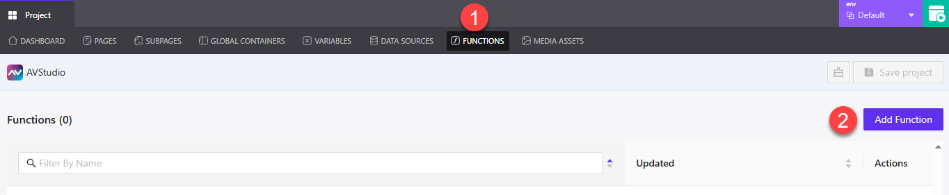 Functions Dashboard