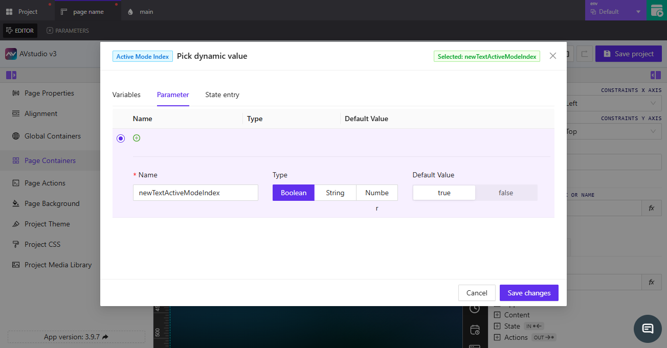 Select Parameter