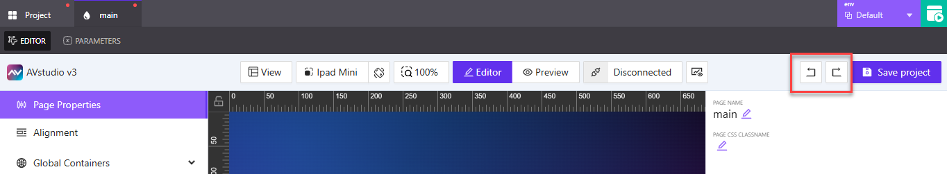 Undo and Redo icons