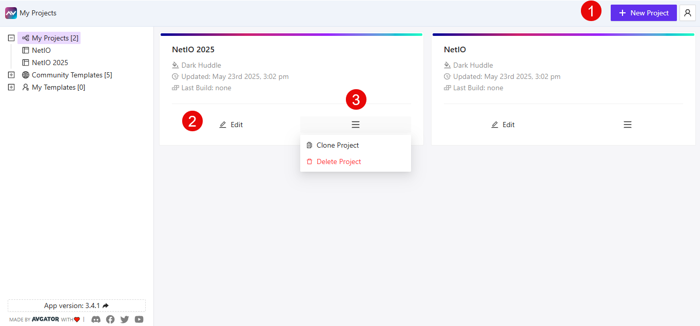 Project List View