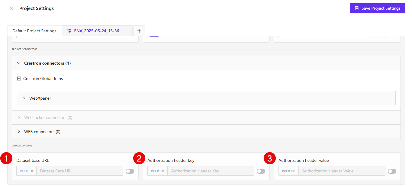 Dataset Options
