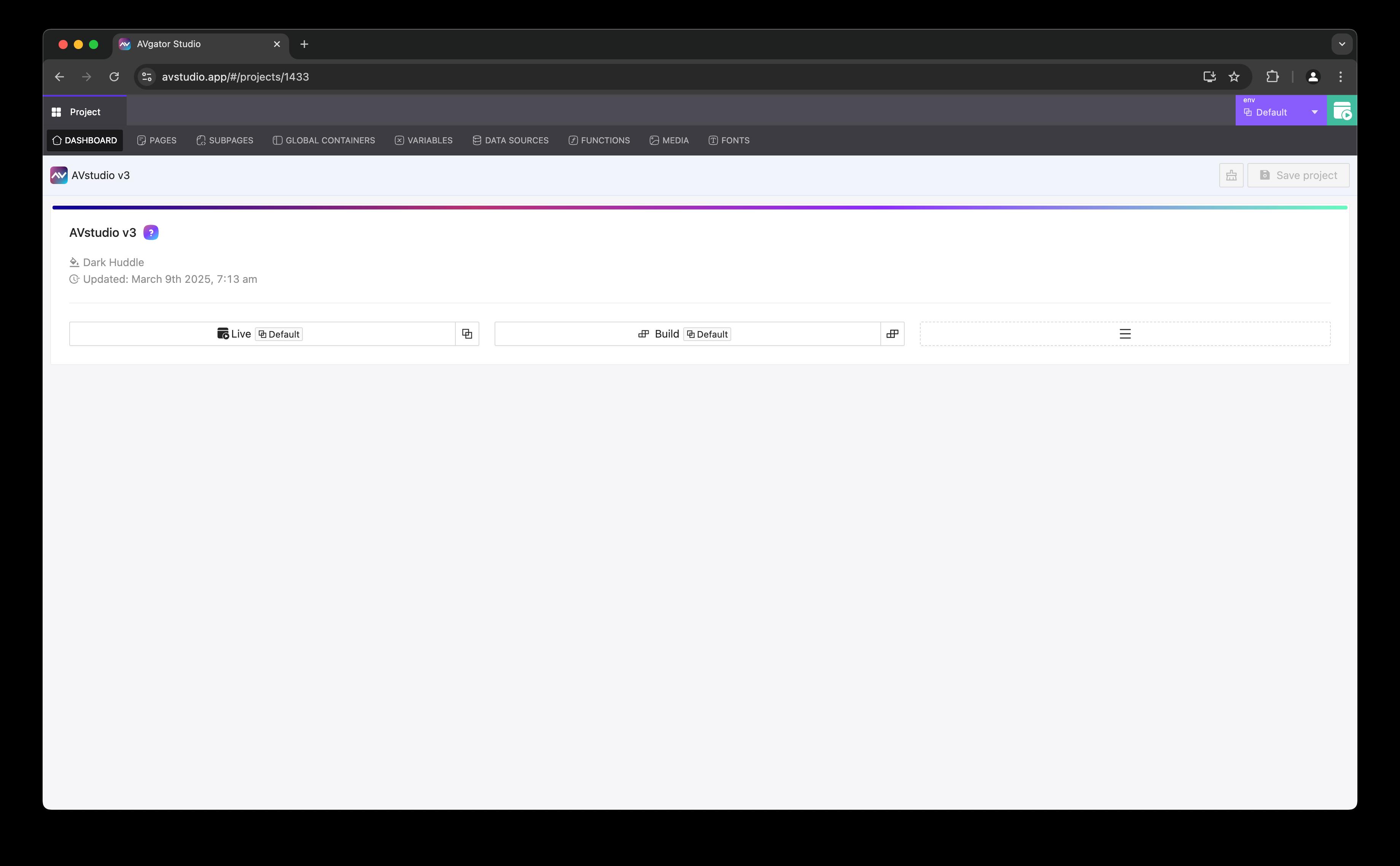 Project Dashboard Overview