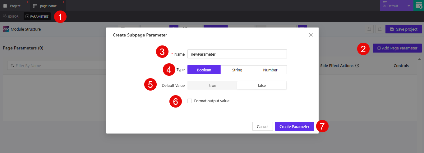 Page Parameters