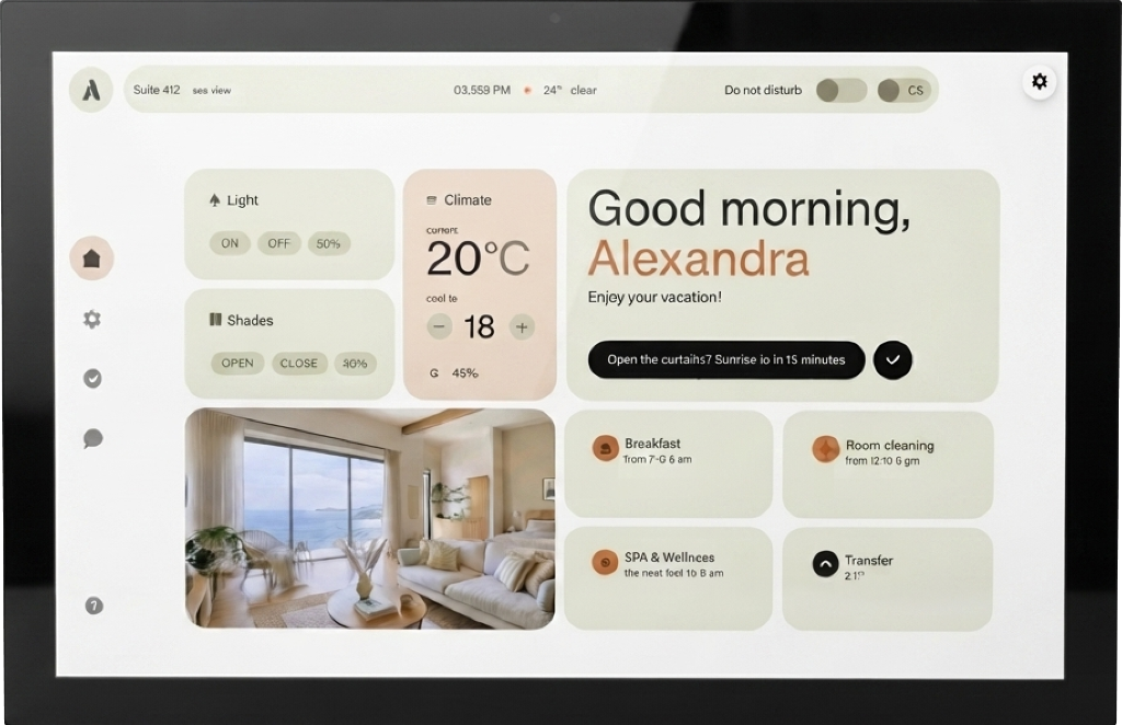 AVS Touch Panel Front View